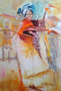 A Reason To Dance II, Mixed Media on canvas, 24" x 36"