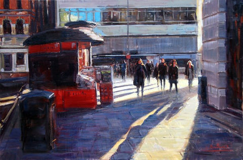Morning Light, Sloane Square II, oil on canvas, 30" x 20"