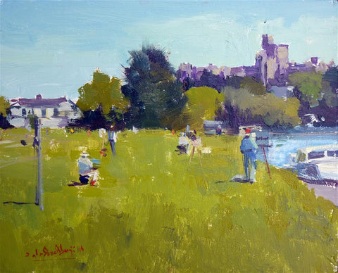 Royal Institute Of Oil Painters Painting Out Day,  Windsor, Oil On Board, 10" x 8"