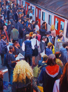 Rush Hour VI, Oil on Canvas, 18" x 24",