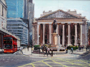 Summerlight, City of London, Oil on Canvas, 16" x 12"ade