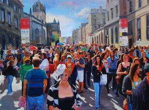 The Festival Begins, Oil on canvas, 40" x 30"
