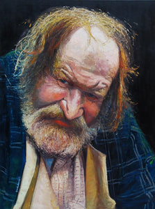 The Face of Homelessness, Charing Cross Rd III, oil on Canvas, 36" x 48"