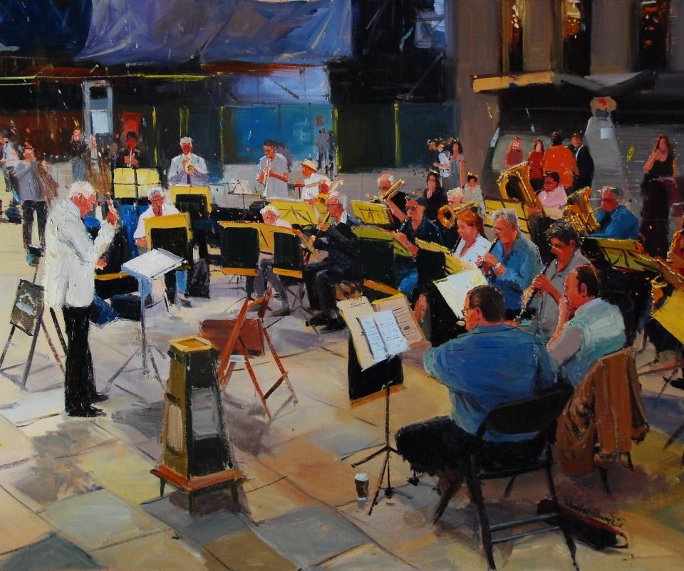 The Orchestra, Oil on canvas, 24" x 20"
