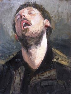The Snorer, Oil On Board, 12" x 16"